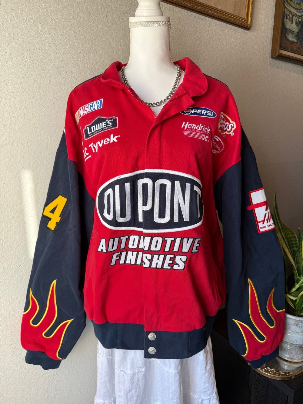 Vintage DuPont Flame Nascar Racing Jacket